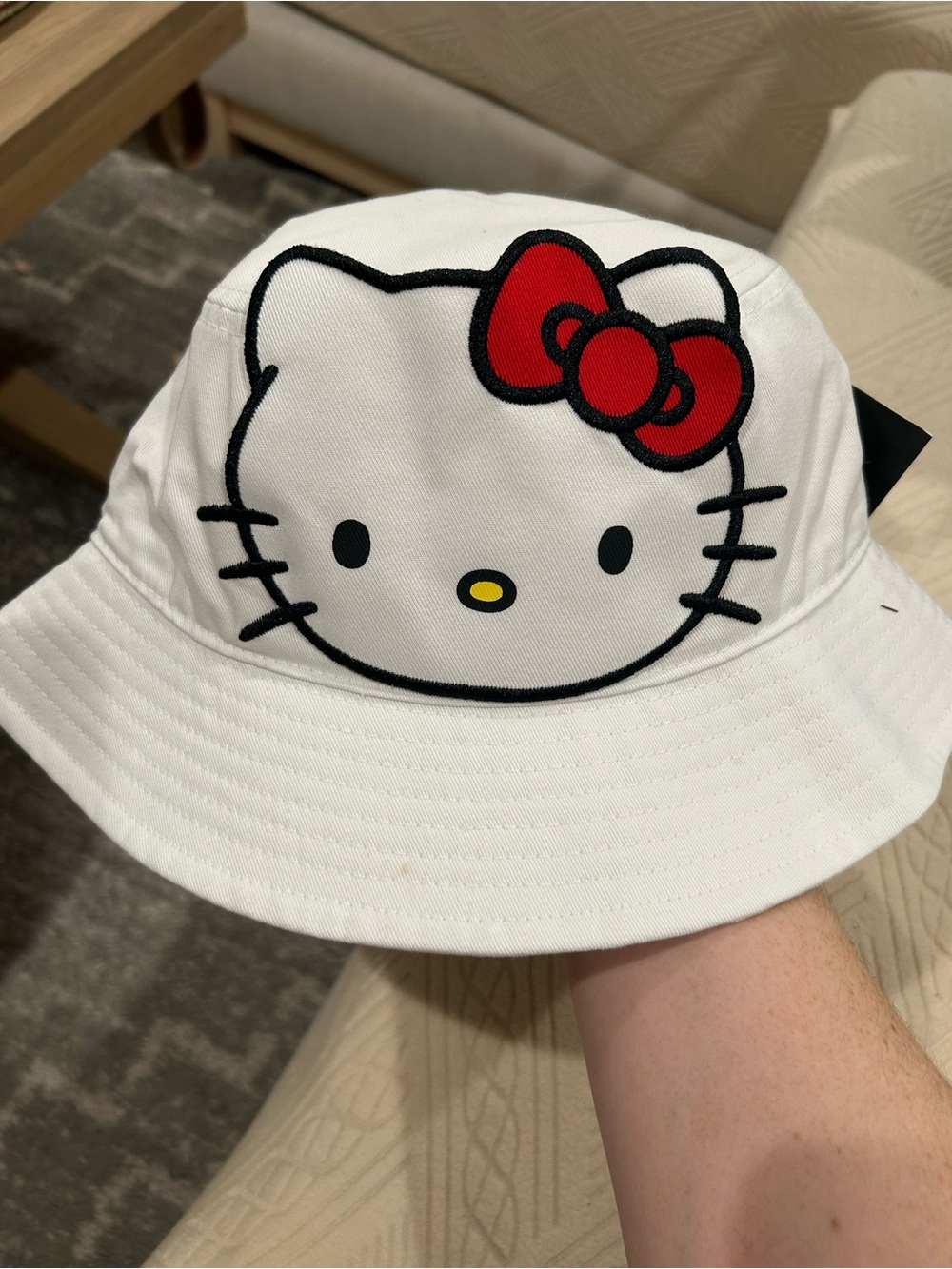Hello Kitty White Bucket Hat from SF Giants